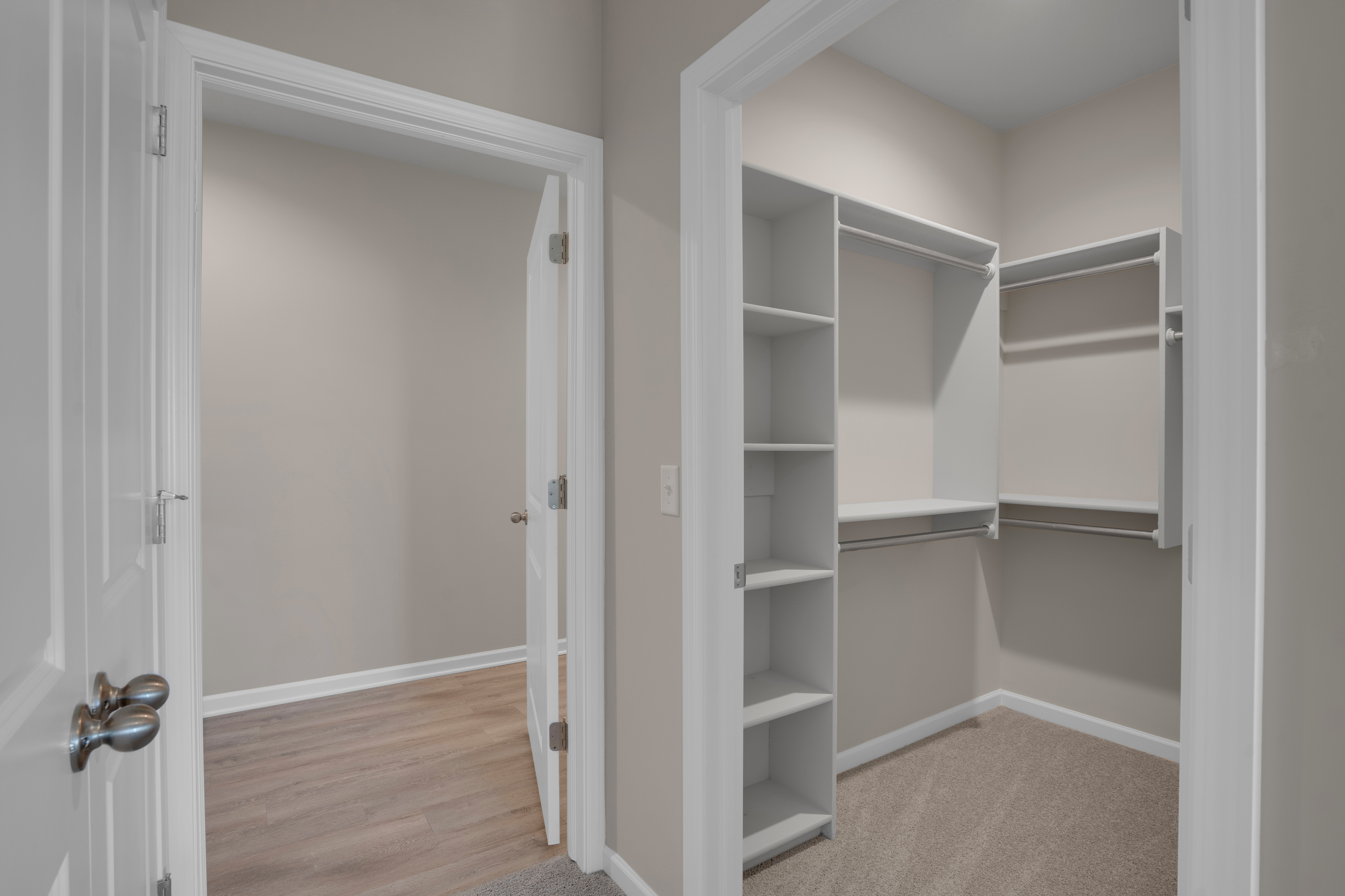 Independence primary closet Liberty Communities